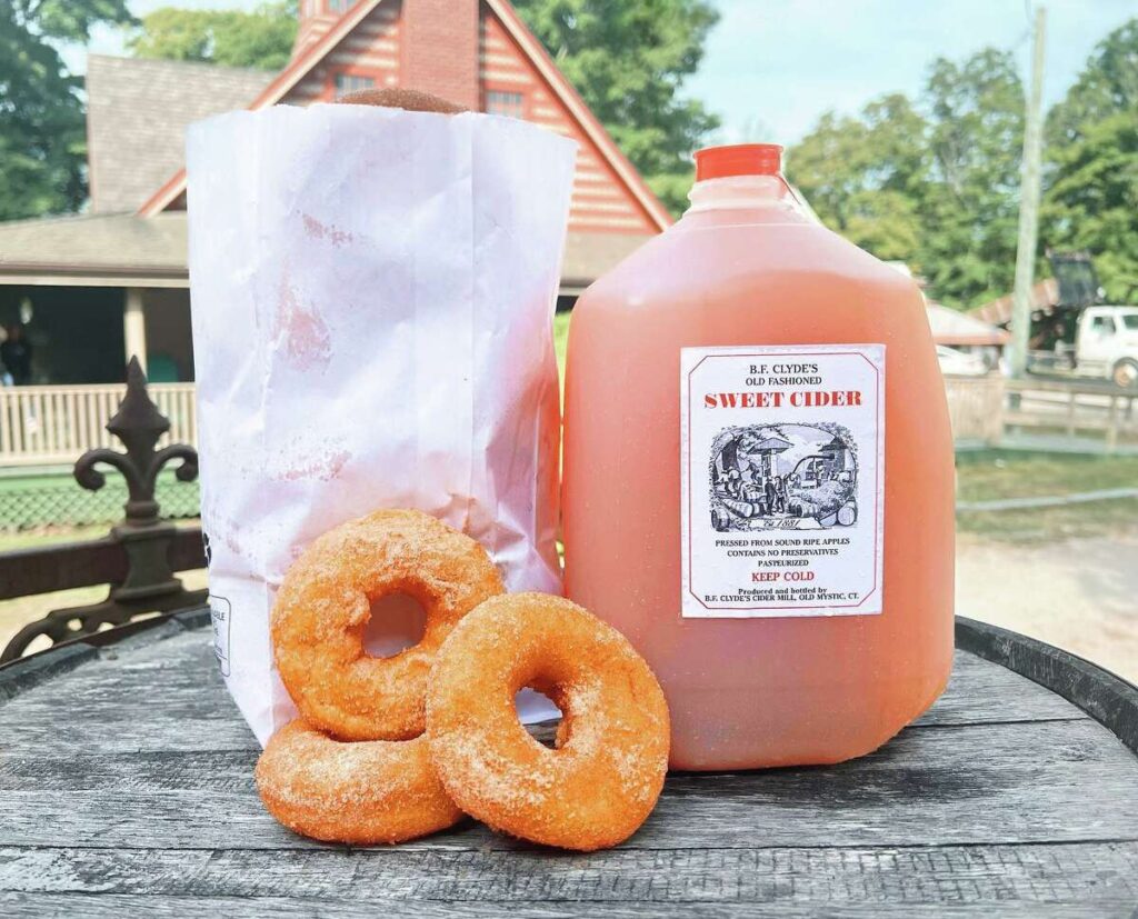 The Best Apple Cider Donut in Connecticut is at B.F. Clydes in Mystic, According to Poll Results.