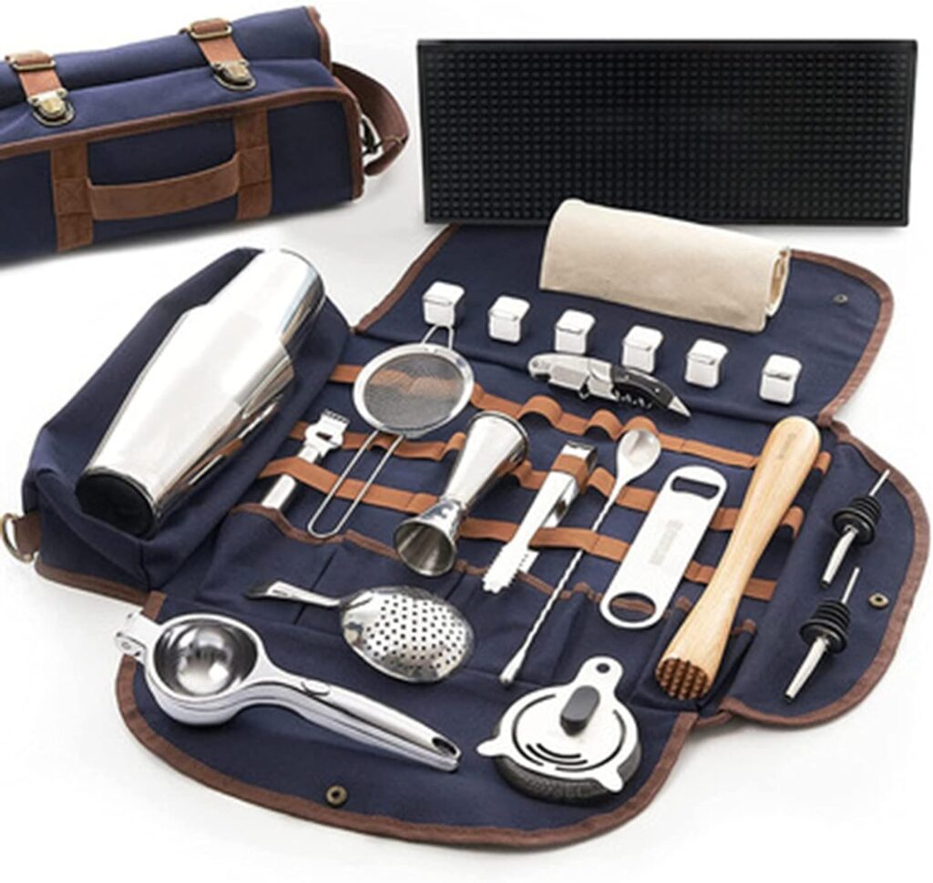 UBILL Adapter Bartender kit bagBartender Bag Travel Bartender Kit Bag,Portable Bar Case Bag for Travel Travel Mixology Bartender Kitbr